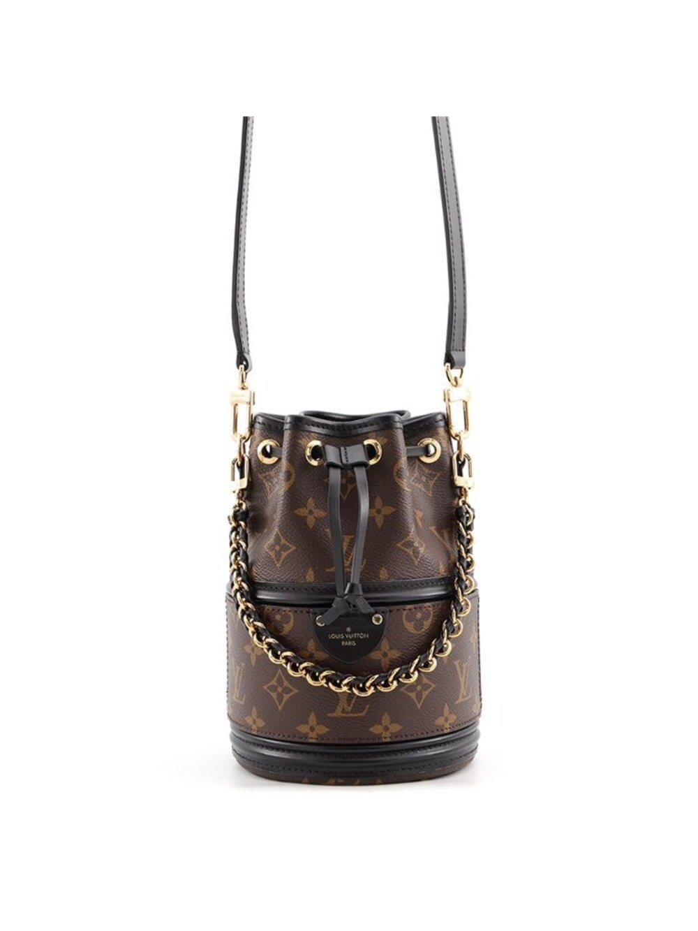 Louis Vuitton Handbag Monogram Kanoe 2-Way Black